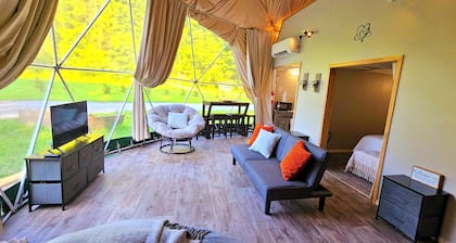 Unique Glamping Dome @ Mammoth Ridge RV Park and Campground.