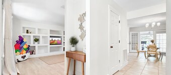 3-bedroom pool house in Bradenton/Sarasota  with fenced area for pets and kids