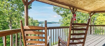 Lakeside Cabin #7 at Carters Lake Marina, includes a boat slip at the marina