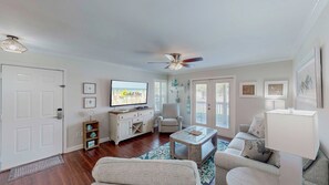 Smart TV, DVD player, video library