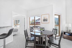 Dining - 2BR + Loft + Sofabed | Tyndall Stone Lodge | Epic Village Location | Mountain Views | Pool & Hot Tub (Whistler)