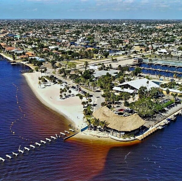 Sun loungers, beach towels