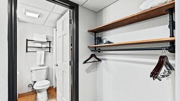 Hair dryer, towels