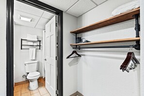 Hair dryer, towels
