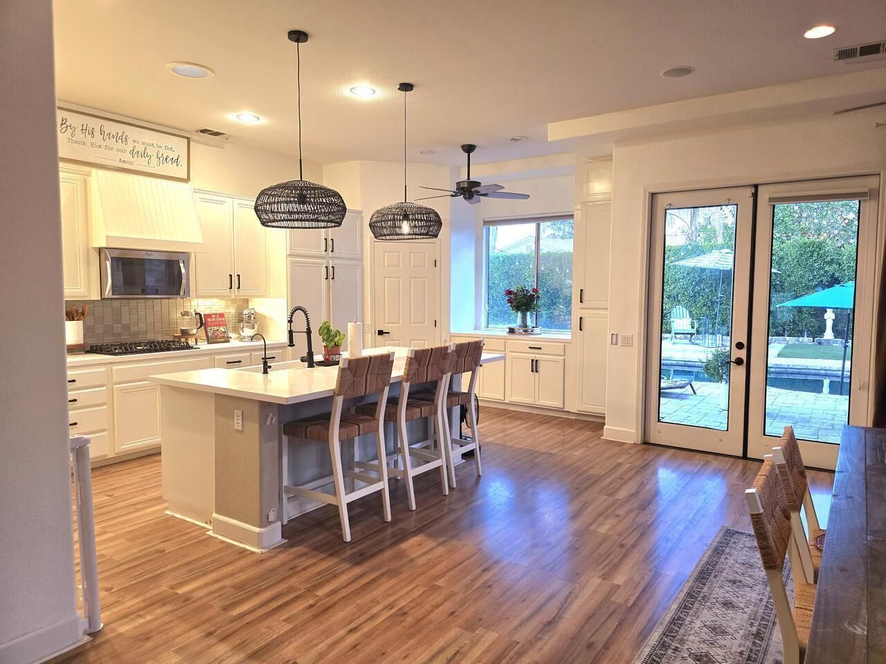 Microwave, dishwasher, blender, coffee grinder