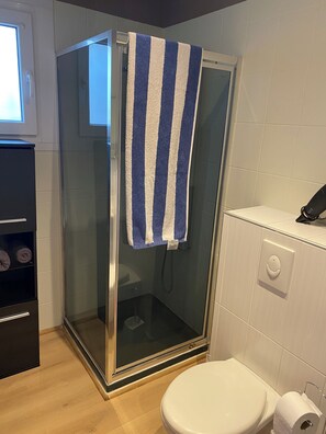 Shower, hair dryer, towels, soap - Nancy, Superb air-conditioned studio 3 minutes from Place Stanislas, WIFI, fitted kitchen (Malzéville)