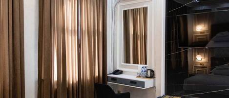 Comfort Double or Twin Room | Down duvets, free minibar items, desk, laptop workspace