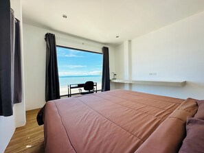 Maison Signature, vue sur la plage | Bureau, accès au Wi-Fi (inclus), literie fournie
