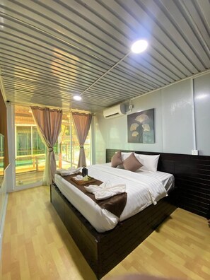 华丽客房, 海滩景观 | 1 多间卧室、免费 WiFi、床单