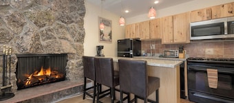 Gorgeous end unit, over the Fraser River in downtown Winter Park