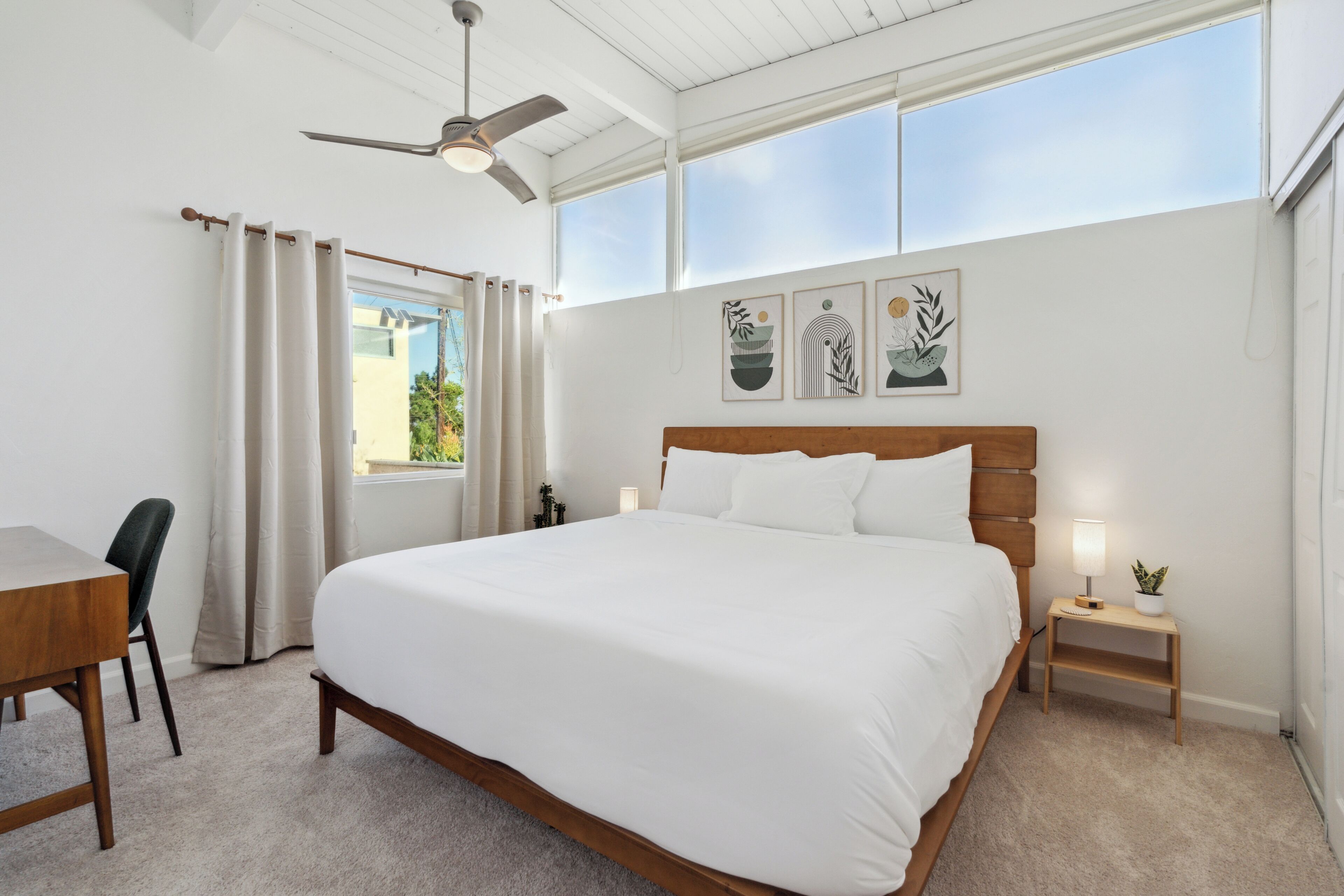 4 chambres, bureau, Wi-Fi gratuit, draps fournis