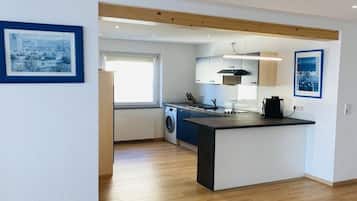 Kühlschrank, Mikrowelle, Herdplatte, Geschirrspüler