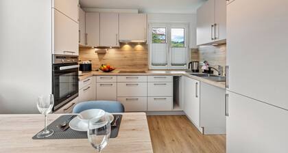 Appartement "K5" avec terrasse privée, jardin partagé et Wi-Fi