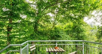 Ferienwohnung 'Amelie' mit Gemeinschaftsgarten, Balkon und Wi-Fi