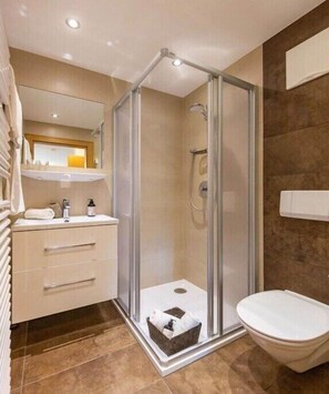 Shower, hair dryer
