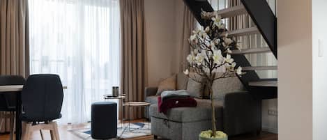 TV, table tennis, stereo