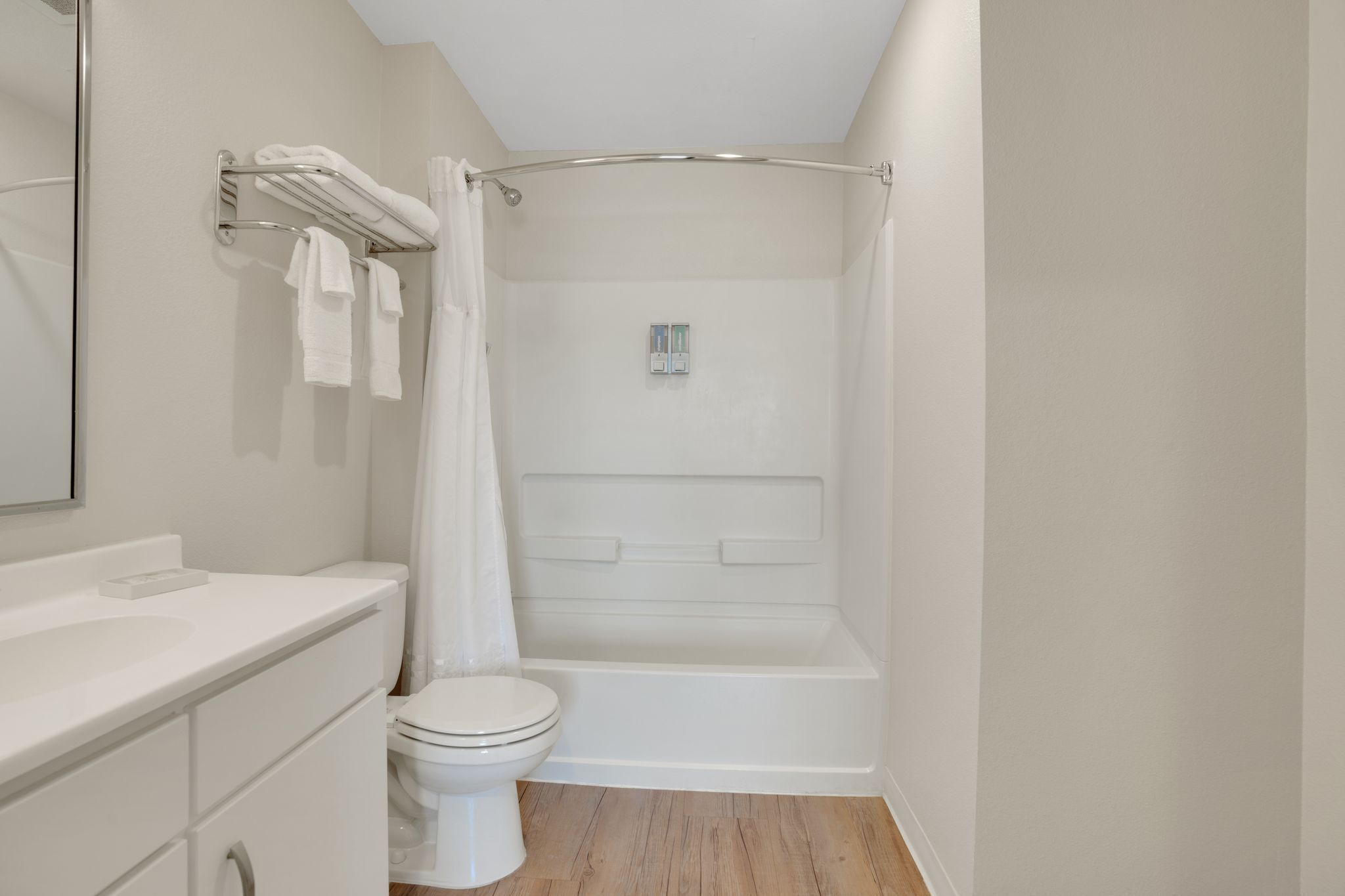 Free toiletries, hair dryer, towels