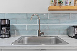 Microwave, oven, stovetop, coffee/tea maker - Cozy Unit w/ Backyard Access | Near Bourbon Trail! (Louisville)