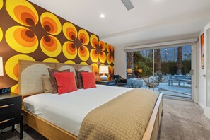 4 bedrooms, iron/ironing board, free WiFi, bed sheets - Deepwell Modern – Luxury Mid-Century Villa with Pool, Spa, Courtyard & Mountain Views (Palm Springs)