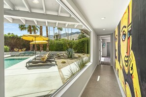 Pool - Deepwell Modern – Luxury Mid-Century Villa with Pool, Spa, Courtyard & Mountain Views (Palm Springs)