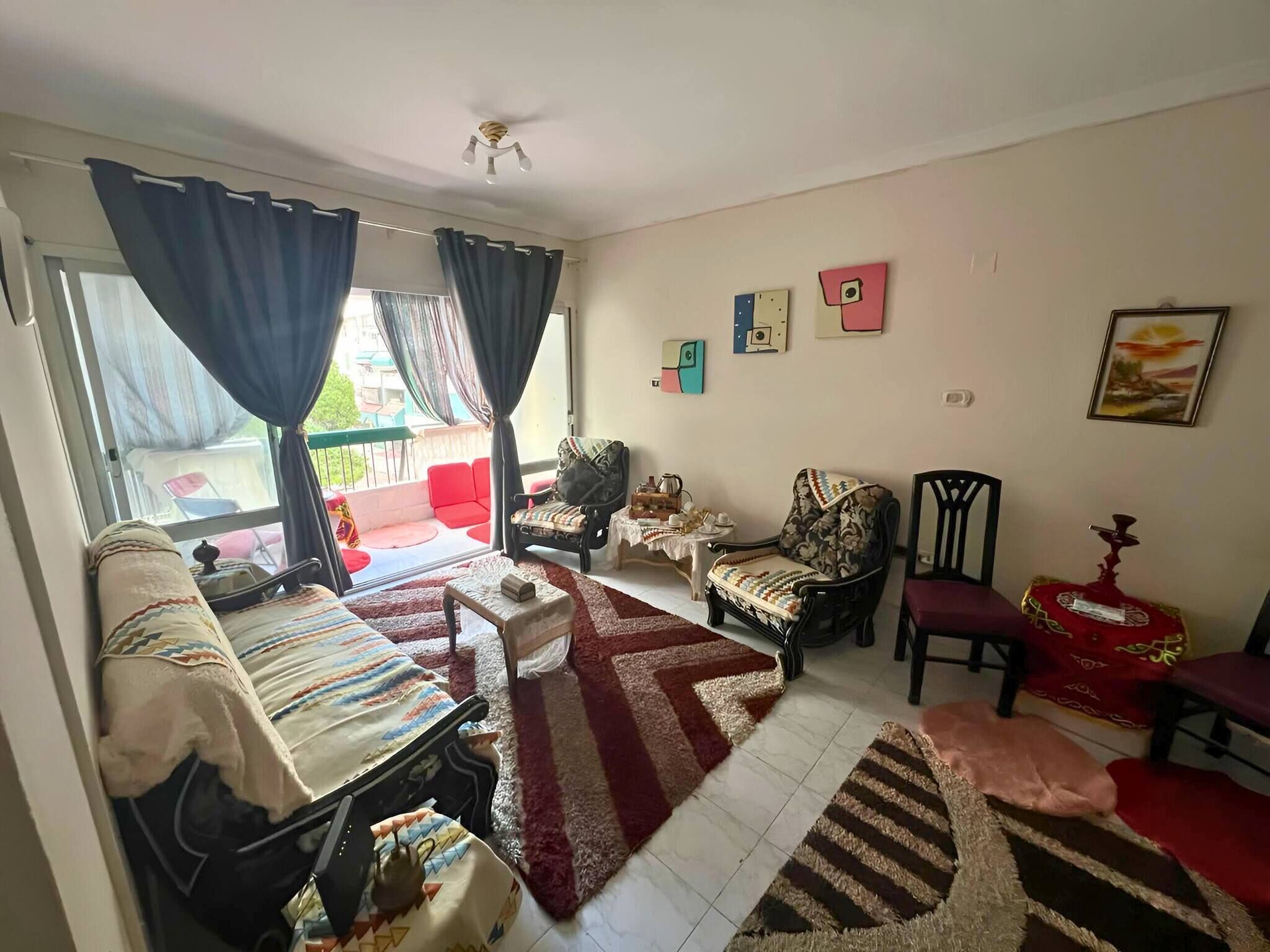 宿舍, 1 间卧室, 吸烟房, 阳台 | 客厅