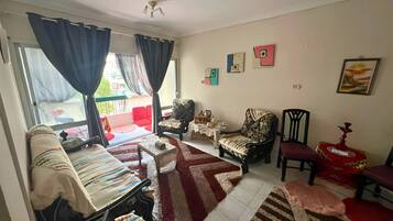 Shared Dormitory, 1 Bedroom, Smoking, Balcony | Living room