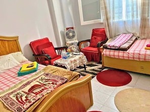 Dortoir Partagé, 1 chambre, fumeurs, balcon | 1 chambre