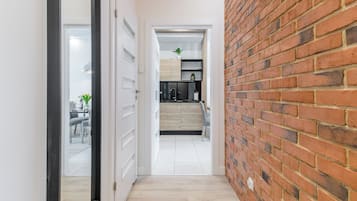 Comfort Apartment, 1 Bedroom, Balcony, River View | Living area | 30-inch flat-screen TV with cable channels