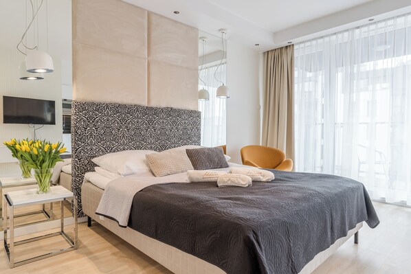 Comfort-Studio, Balkon | Individuell dekoriert, Bügeleisen/Bügelbrett, kostenloses WLAN