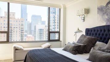 3 bedrooms, desk, iron/ironing board, travel cot