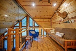 TV, fireplace, offices