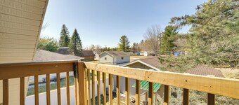 Deck & Scenic Views: Lakefront Cottage in Hale!