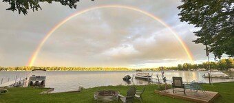 Deck & Scenic Views: Lakefront Cottage in Hale!