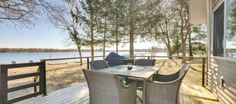 Deck & Scenic Views: Lakefront Cottage in Hale!