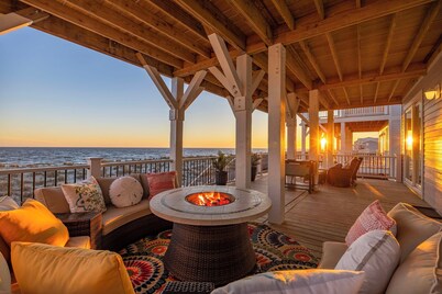 Walk to Beach: Coastal Oak Island Gem w/ Elevator!