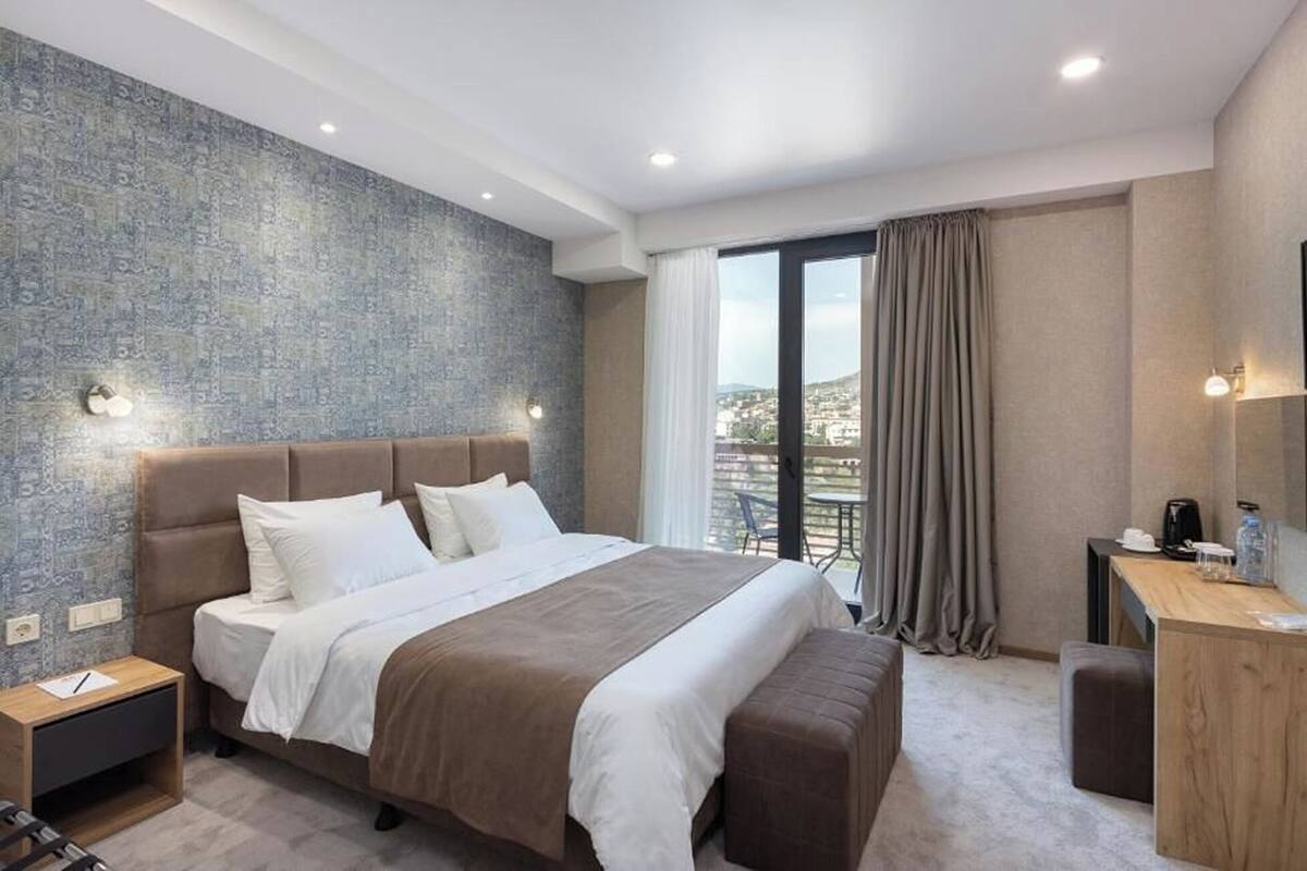 Superior Double Room, Balcony, City View | Premium bedding, in-room safe, blackout drapes