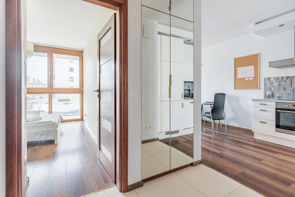 Comfort Apartment, 1 Bedroom, Balcony | Living area | Flat-screen TV - Little Heaven na Toruńskiej (Gdansk)