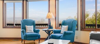 Pisgah View | Stunning Mountain Escape w/ Wrap-Around Deck & Garage