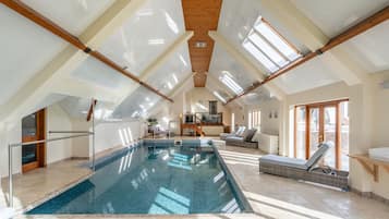 Indoor pool, a heated pool