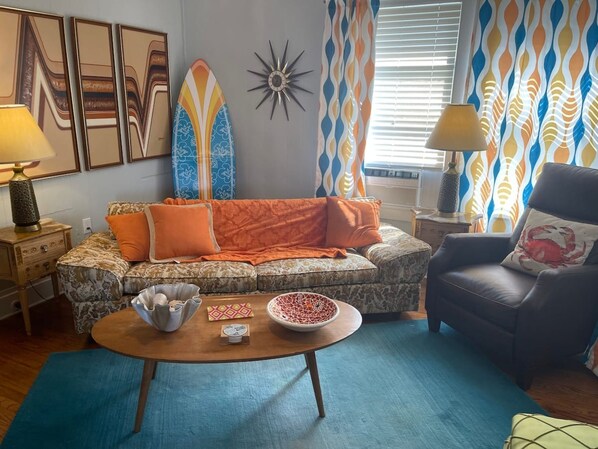 Living room - 1BR Coastal Escape (Galveston)