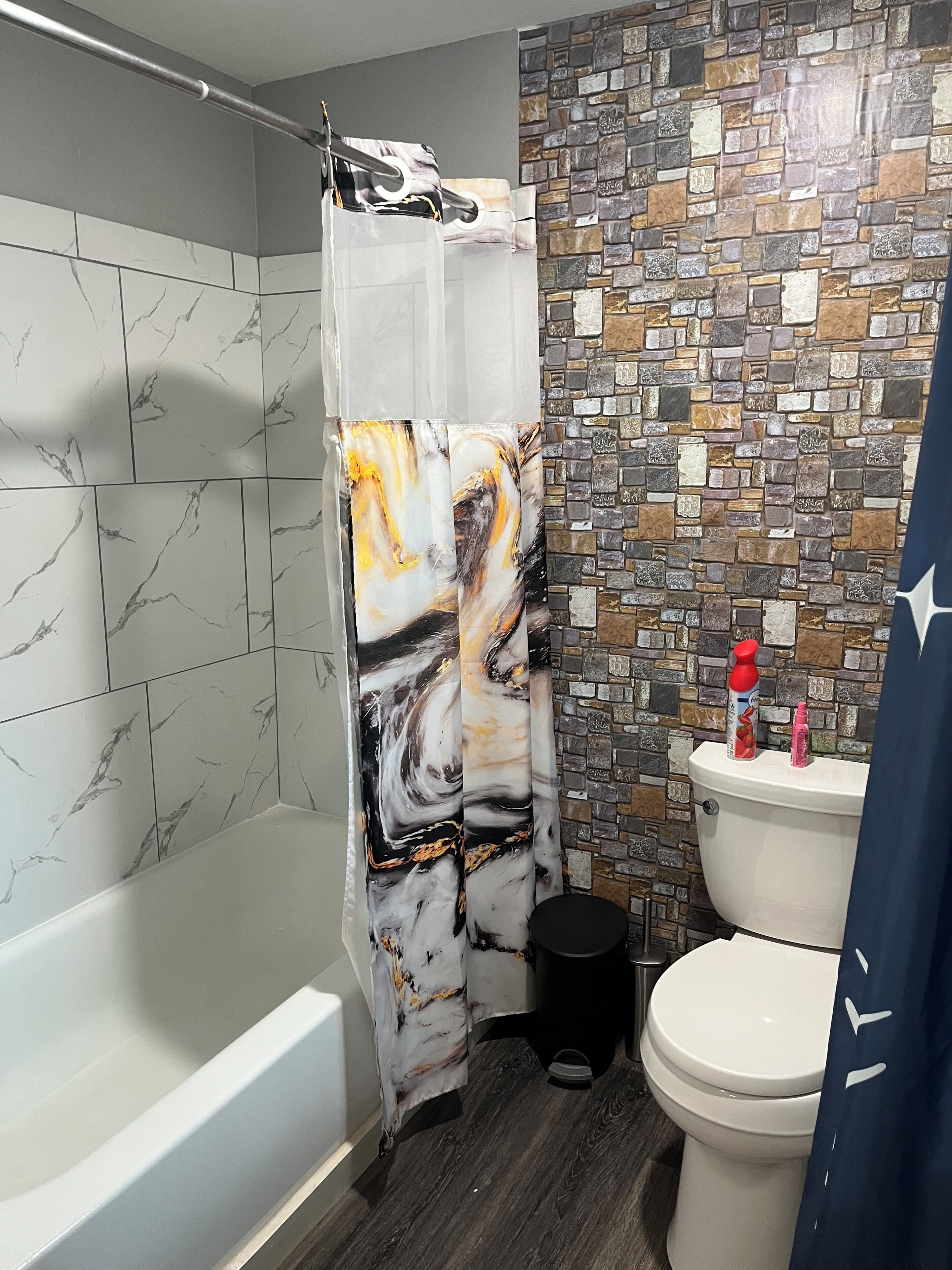 Towels, soap, toilet paper