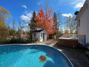 Pool - Rare - Victorian Villa 5 bedrooms, 3 bathrooms on an animal park + spa+ pool (Sainte-Marguerite-du-Lac-Masson)