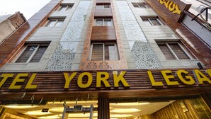 A hotel with a prominent sign reading "HOTEL YORK LEGACY". - The York Legacy (New Delhi)