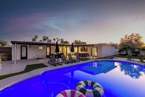 A heated pool