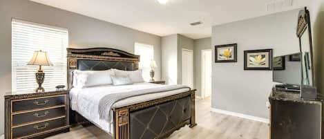 6 bedrooms, iron/ironing board, free WiFi, bed sheets