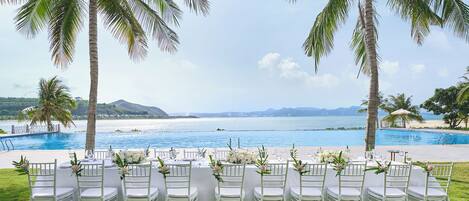 Aussenbereich für Bankette