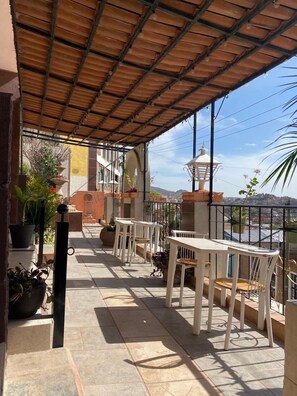Junior Room, City View | Terrace/patio - Casa 12 Reales (Guanajuato)