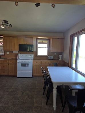Microwave, oven, stovetop