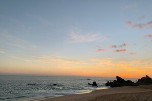 Sun loungers, beach towels