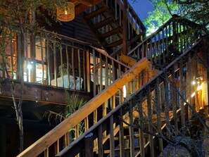 Exterior detail - See the Big 5 from the viewing deck of this incredible riverside bush lodge! (Marloth Park)